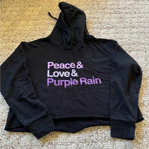 Prince crop top hooded sweatshirt - Picture 1 of 2
